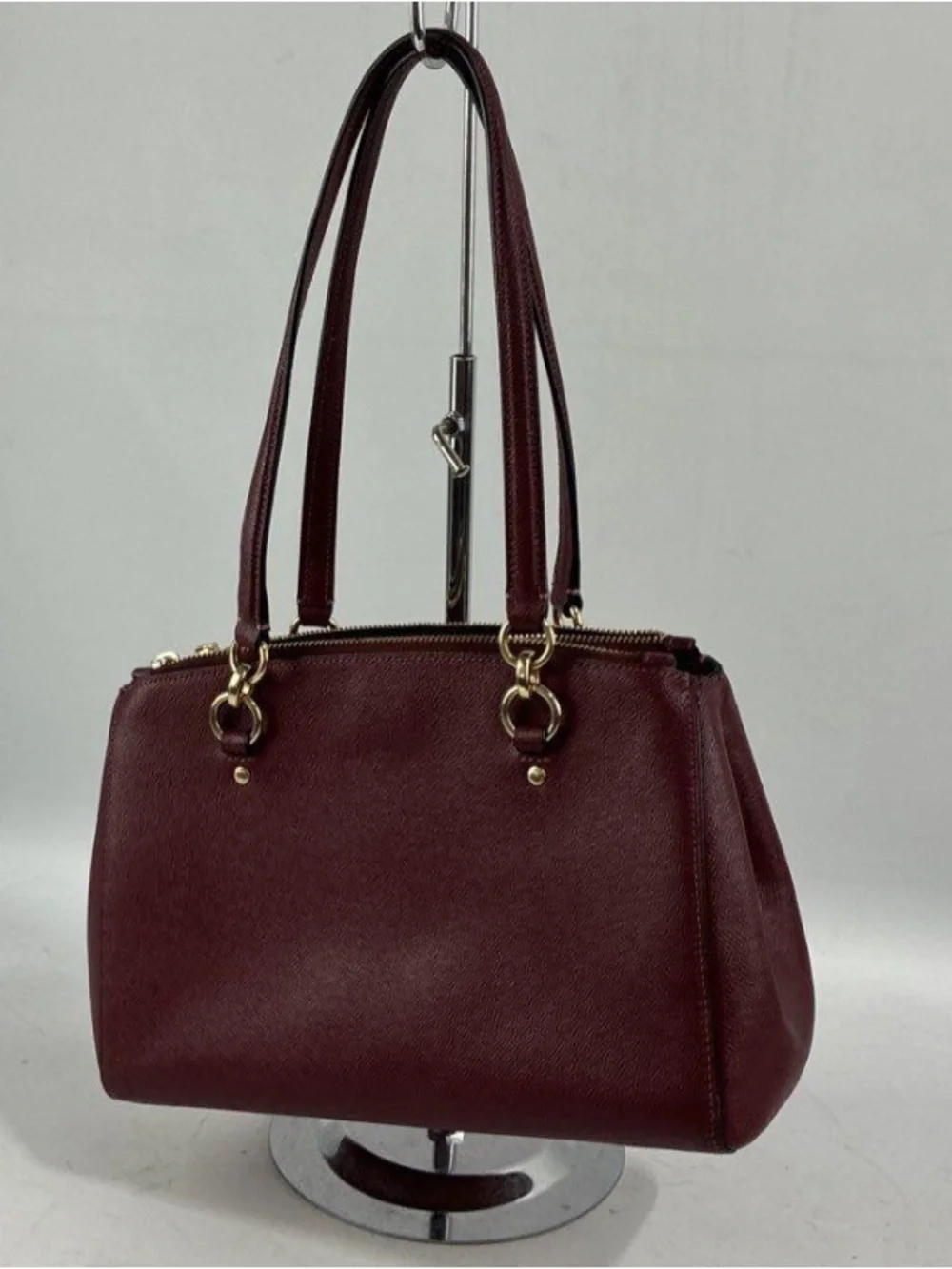Coach structured leather